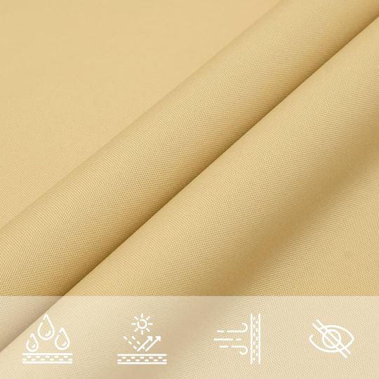vidaXL Shade Sail Beige with PU Coating 2x4.5m