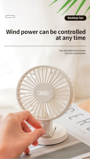 Xo Mf82 Επιτραπέζιος Ανεμιστήρας Usb Διπλής Λεπίδας Μπλε