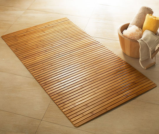 Kleine Wolke Bath Mat Wooden Bambus 5043202207 Beige 50x80cm