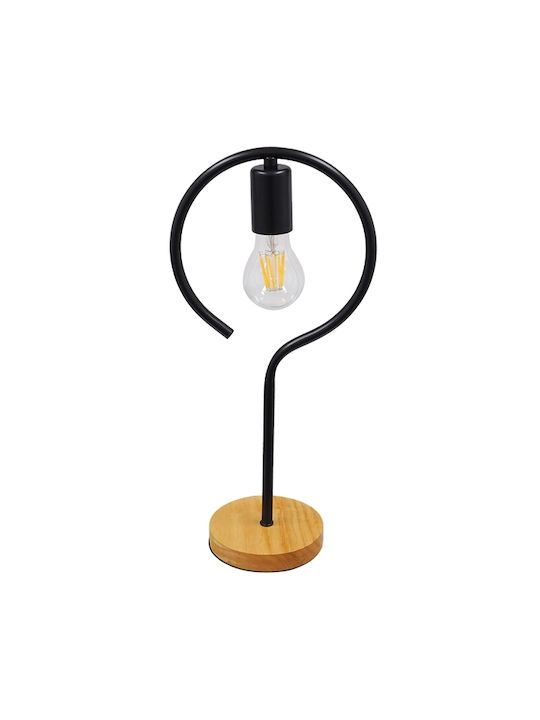 Globo Lighting Decorative Lamp with Socket for Bulb E27 Black