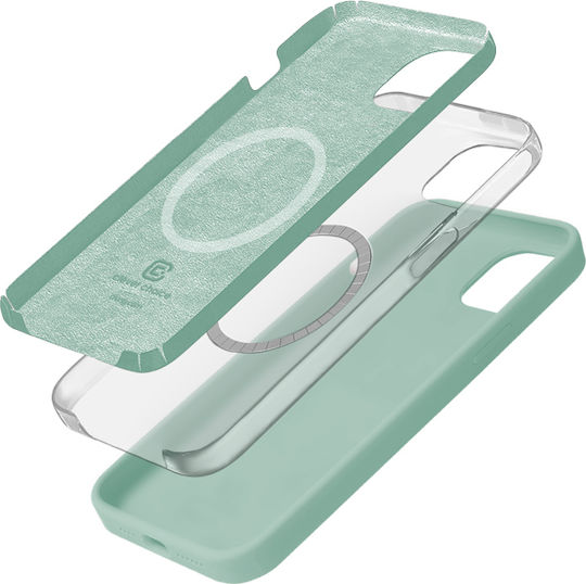 Crong Color Back Cover Σιλικόνης Πράσινο (iPhone 15)