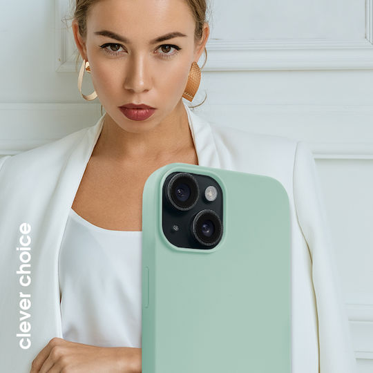 Crong Color Back Cover Σιλικόνης Πράσινο (iPhone 15)