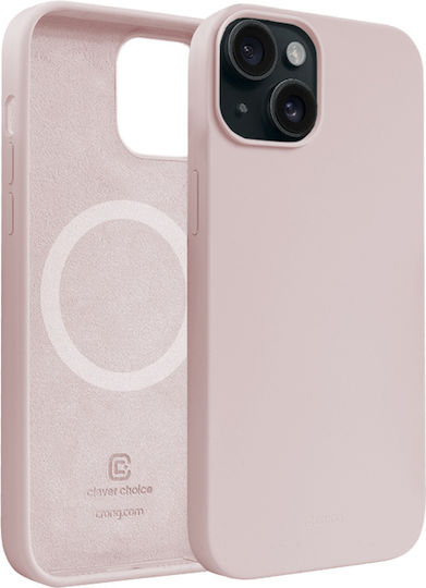 Crong Color Back Cover Σιλικόνης Ροζ (iPhone 15)
