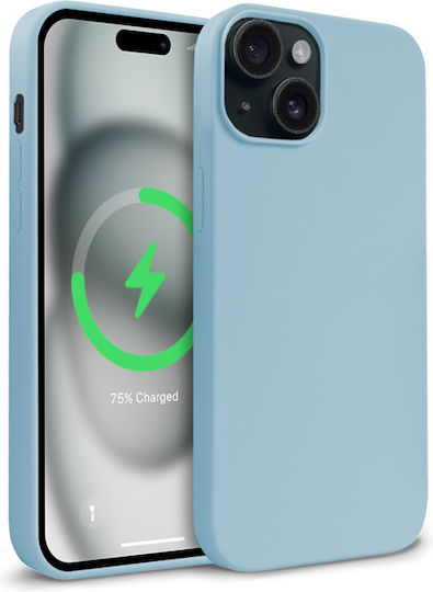 Crong Color Back Cover Silicone Blue (iPhone 15)