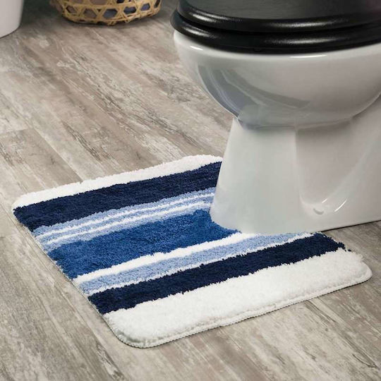 Sealskin Non-Slip Bath Mat Microfiber Toilet Soffice 294367624 Blue 50x60cm