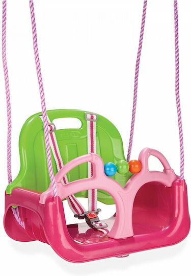 Pilsan Plastic with Protector and Seatbelt Swing Samba 64.5x64.5x64.5cm for 1+ years Pink