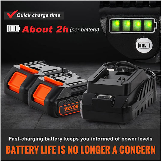 Vevor Kit Electric Grease Gun Power 200W/Battery 20V