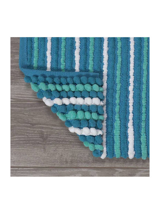 Sealskin Badematte Synthetisch,Polyester/Cotton/Leather Rechteckig Bright 294665435 Turquoise 50x80cm