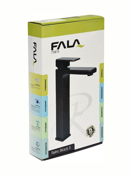 Fala Αναμεικτική Μπαταρία Νιπτήρα Ρετρό Μαύρη Fala Αναμεικτική Μπαταρία Νιπτήρα Ρετρό Μαύρη