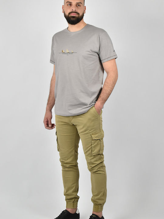 Urbane Fashion Herrenhose Cargo in Slim Passform Beige