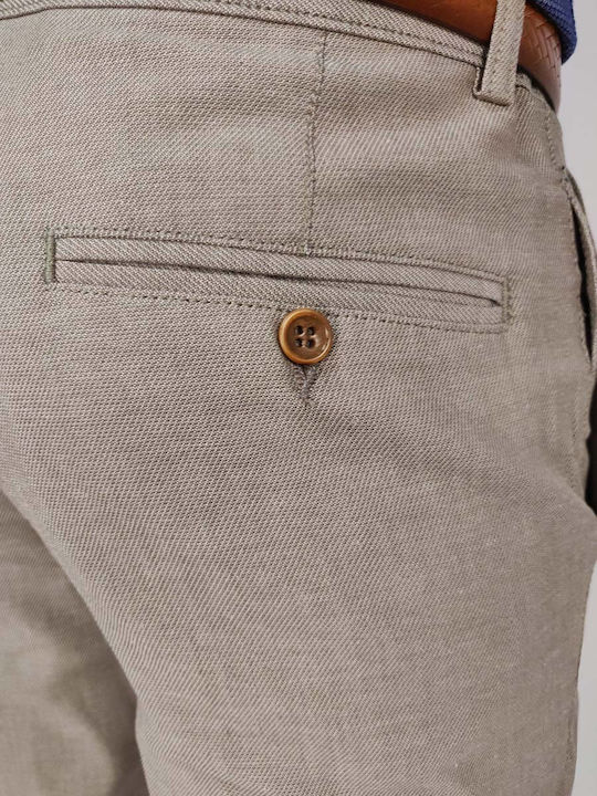 Ανδρικό Παντελόνι Chino Slim Fit Μπεζ