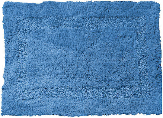 Estia Πατάκι Μπάνιου Βαμβακερό Deco 02-10362 Blue 50x80εκ.