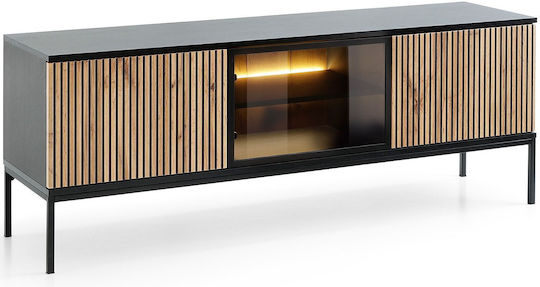 TV-Ständer Sento mit LED-Beleuchtung Anthrazit M154xT39xH56cm