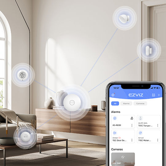 Ezviz A3 Home Gateway Умен Шлюз Wi-Fi / Bluetooth / Zigbee Съвместим с Matter