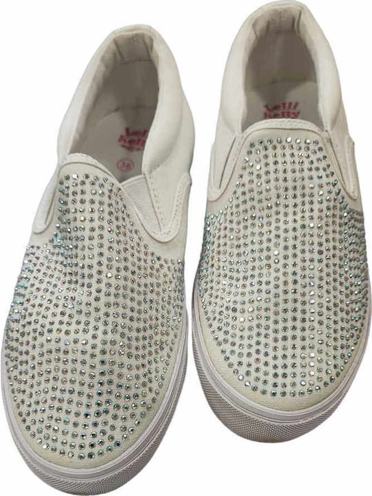 Детски маратонки Low Slip-on Бял