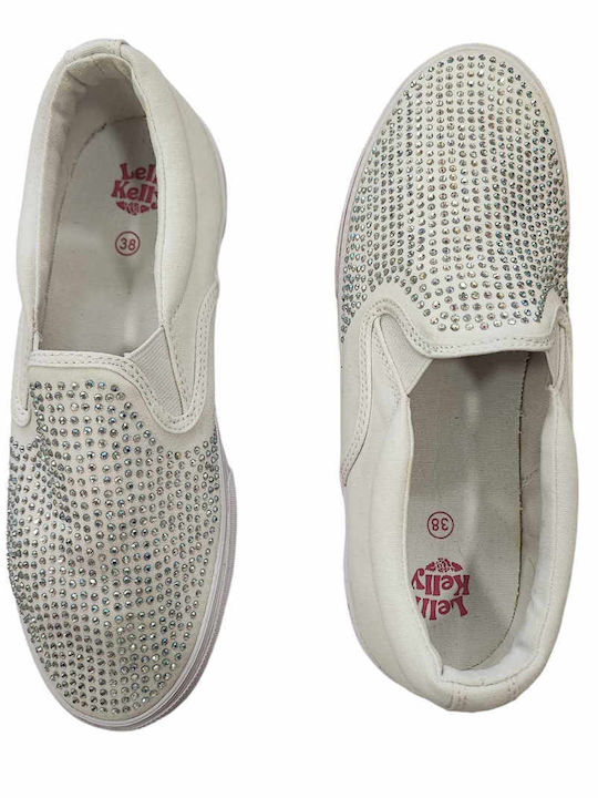 Детски маратонки Low Slip-on Бял