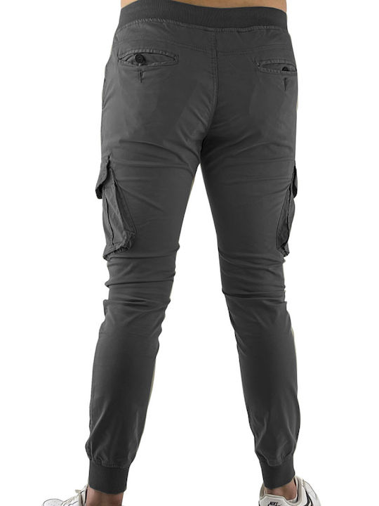 Dsplay Herrenhose Cargo Elastisch DARK GREY