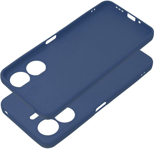 Back Cover Silicone Set with Glass Blue (Xiaomi Redmi 13C)