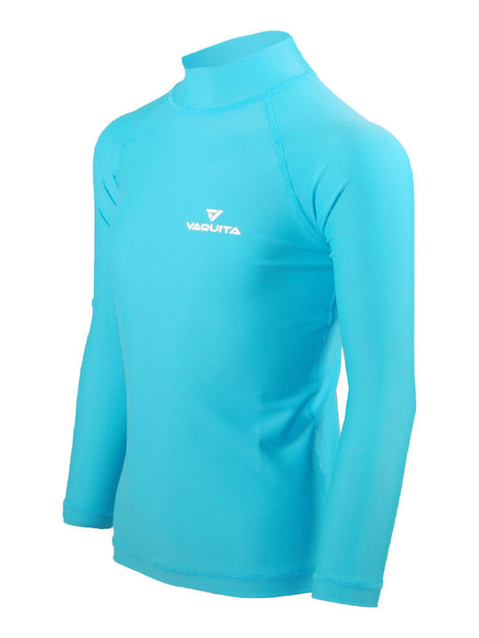 Vaquita Costum de baie pentru copii Bluză cu mânecă lungă Light Blue Vaquita Costum de baie pentru copii Bluză cu mânecă lungă Light Blue