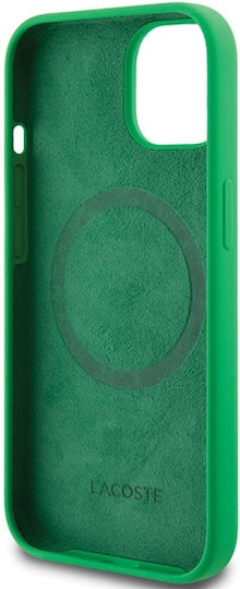 Lacoste Silicone Magsafe Back Cover Πλαστικό Πράσινο (iPhone 15)