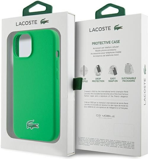 Lacoste Silicone Magsafe Back Cover Πλαστικό Πράσινο (iPhone 15)