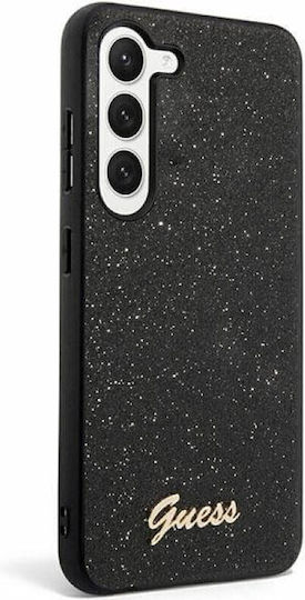 Guess Glitter Script Back Cover Πλαστικό Μαύρο (Samsung S24 Plus)