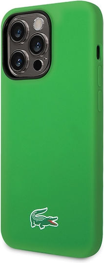 Lacoste Silicone Magsafe Back Cover Plastic Green (iPhone 15 Pro Max)