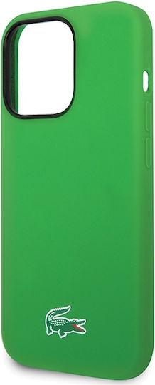 Lacoste Silicone Magsafe Back Cover Plastic Green (iPhone 15 Pro Max)