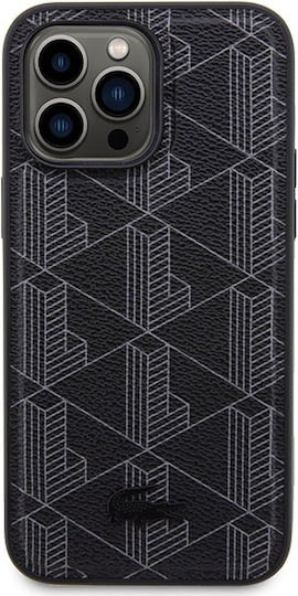 Lacoste Blend Monogram Magsafe Back Cover Plastic Black (iPhone 15 Pro Max)