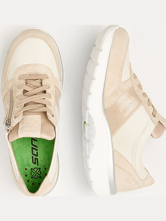 Sano Γυναικεία Ανατομικά Sneakers Μπεζ