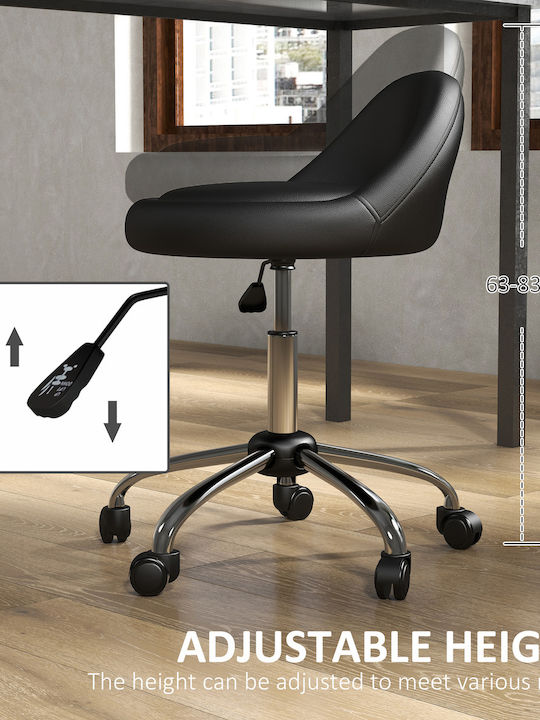 Office Desk Stool Black 35x35x83cm