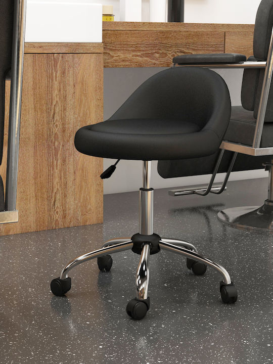 Office Desk Stool Black 35x35x83cm