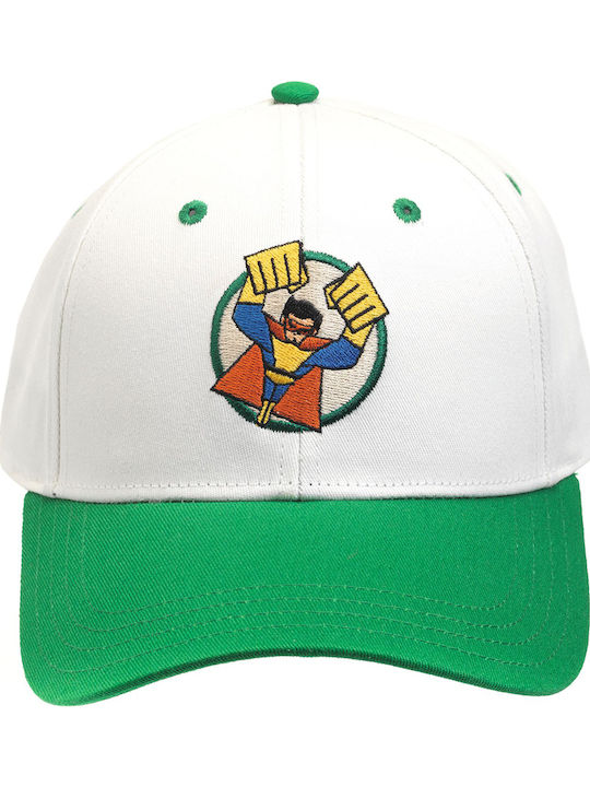 Djeco Kids' Hat Jockey Fabric White