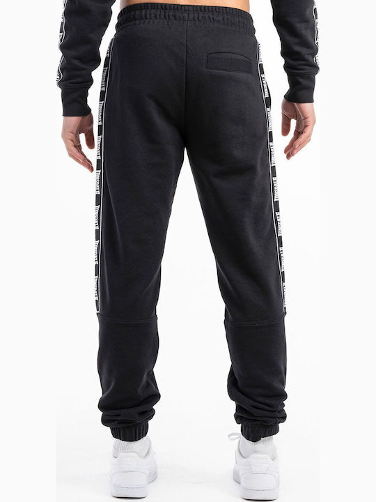 Ανδρική Βαμβακερή Φόρμα Lonsdale Grutness Regular Fit Black White