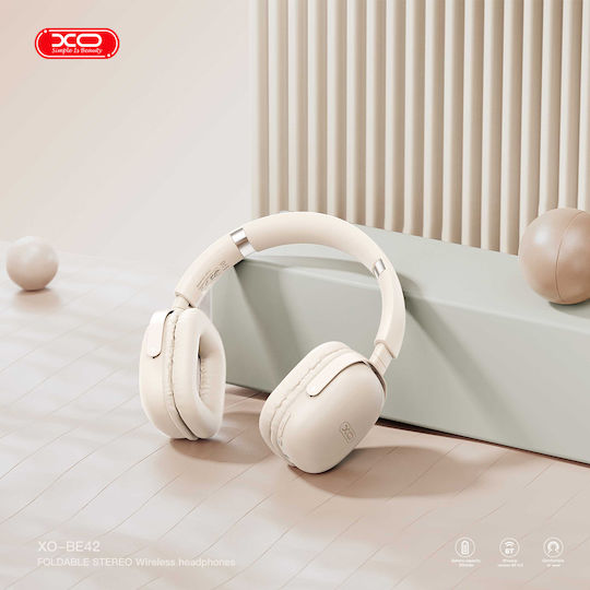 XO Fără fir / Cu fir On Ear Căști cu 44 ore de Funcționare Bej