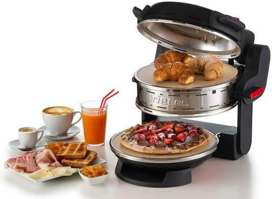 Ariete Pizzeria Italiana Pizzabäcker 2300W mit Kapazität 8Es Schwarzer