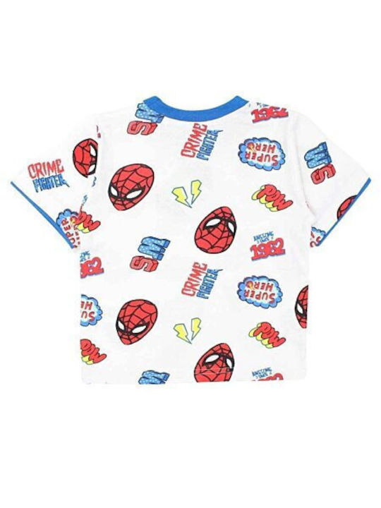 Spiderman Kinder Schlafanzug Sommer Blau