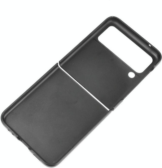 Shockproof Sewing Cow Pattern Skin Back Cover Plastic / Silicone Orange (Galaxy Z Flip3)