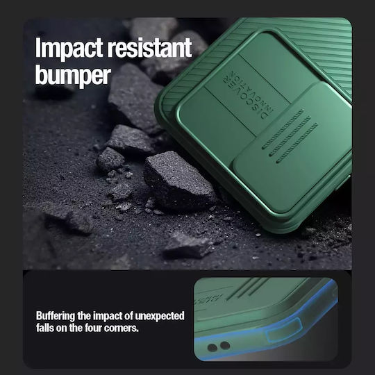 Nillkin Camshield Pro Umschlag Rückseite Kunststoff Grün (Galaxy S24+)