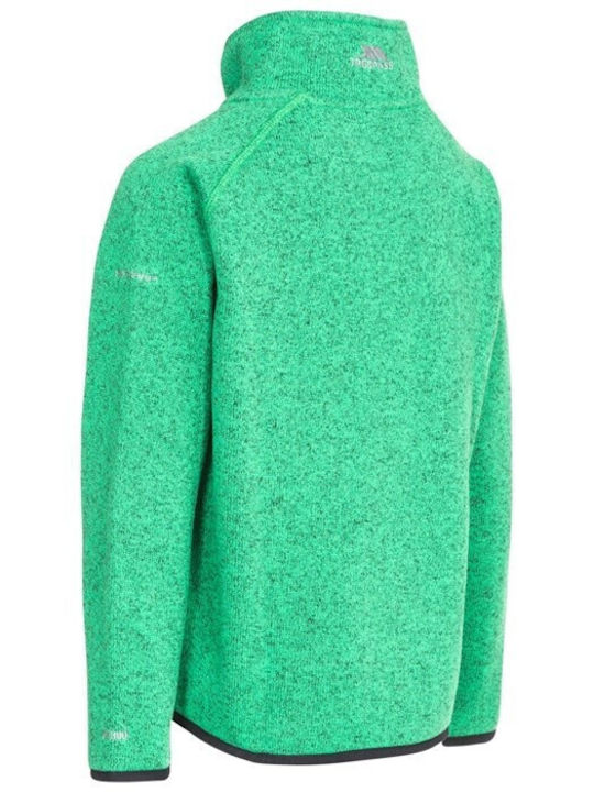 Trespass Kids Cardigan Fleece Green Mario Clover