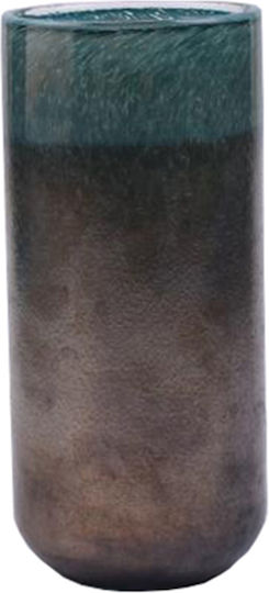 InTheBox Βάζο Γυάλινο Τιρκουάζ Φ5xΥ28cm