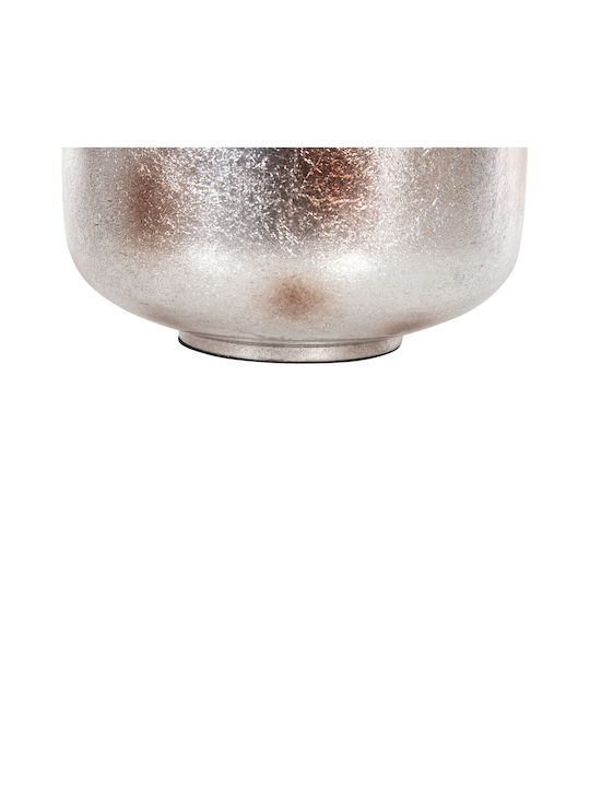 HomeMarkt Vază Decorativă Metalic Raksasa Argintiu 10.5x10.5cm 1buc