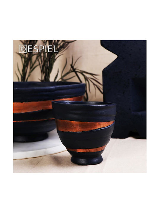 Espiel Decorative Vase Ecomix Blue 15x15x15cm