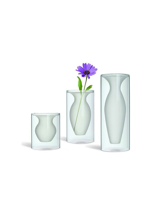 Philippi Decorative Vase Esmeralda Transparent 12.7x12.7x15.2cm