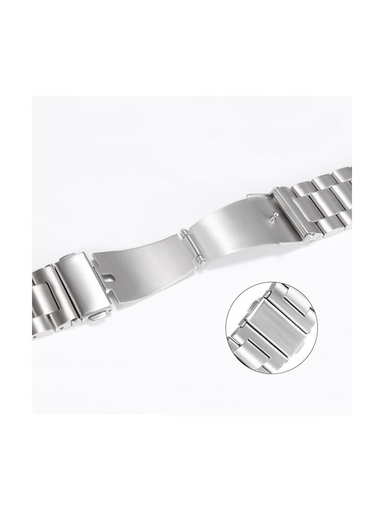 Techsuit Armband Rostfreier Stahl Gray (Apple Watch 1/2/3/4/5/5/6/7/8/9/SE/SE 2/Ultra/Ultra 2)