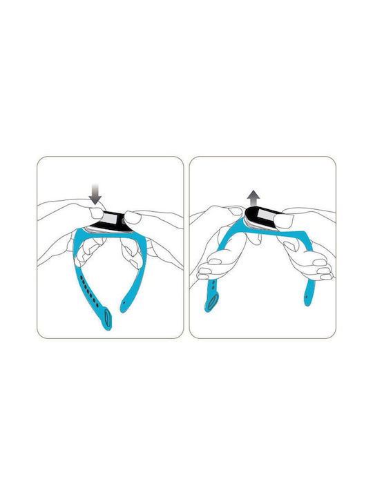 Hurtel Replacement Strap Silicone with Pin Light Blue (Smart Band 7)