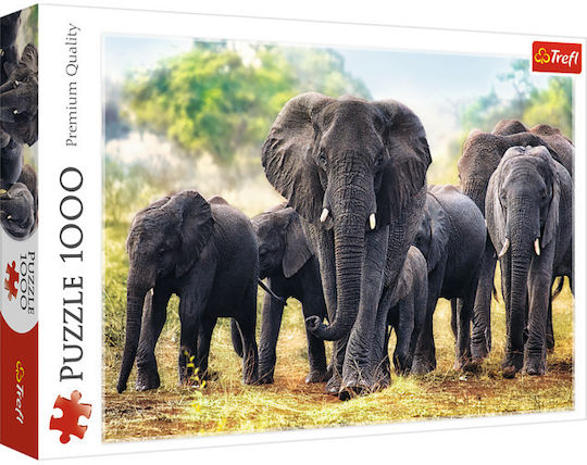 African Elephants Puzzle 2D 1000buc