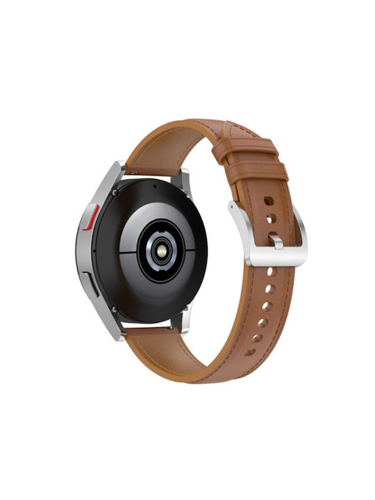 Techsuit Armband Leder Braun (Huawei Watch GT 2, GT 2 Pro, GT 3 Pro, Ultimate; Xiaomi Watch S1)