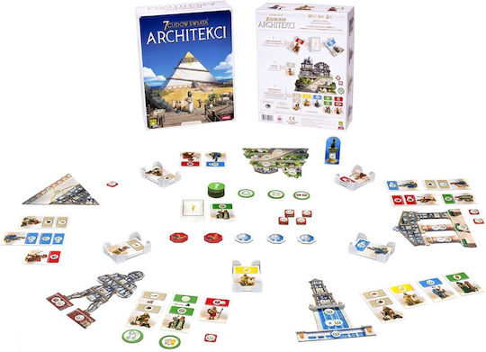 Board Game 7 Wonders: Architects (PL) for 2-7 Players 13+ Years Old (PL) Rebel Games