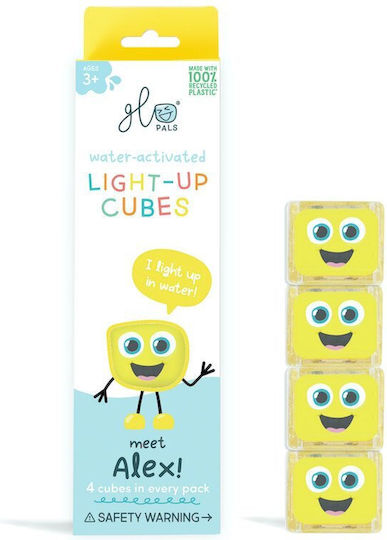 Sensory Light-up Toy Alex Glo Cube Yellow